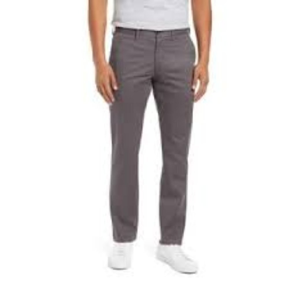 1901 Nordstrom Fremont Athletic Fit Gray Straight Leg Pants Men's 36 x 32 NEW